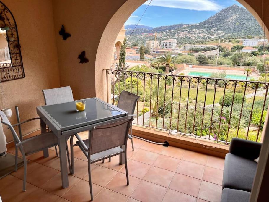 Joli Studio Tout Confort Proche Toutes Commodites Dans Residence Calme LʼÎle-Rousse Exterior foto